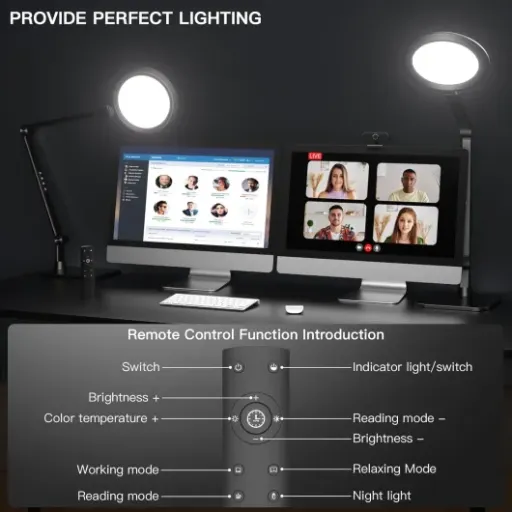 Test VERSKI Lampe de bureau LED : la lampe de visioconf qui fait le job sans chichis