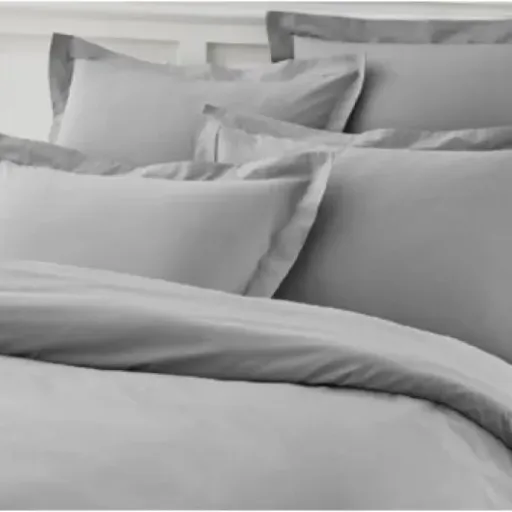 Test Alpes Blanc Housse de Couette 240x280 Gris Souris : du coton simple, propre et efficace pour lit XXL