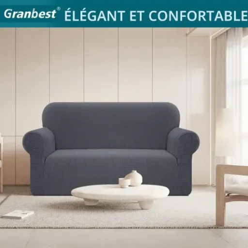 Test Granbest Housse de canapé Stretch imperméable : le cache-misère pratique mais pas magique