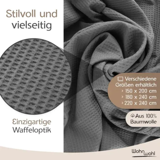 Test Plaid légère en Coton gaufré WOHNWOHL : la petite couverture d’été qui fait le job sans chichi