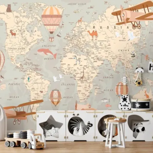 Test WallArena Carte du monde animaux : un joli décor pour chambre d’enfant, mais pas sans défauts