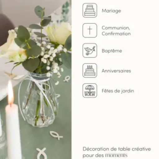 Test 100% Mosel Vases en Verre (lot de 12) : des petits vases simples qui font le job pour les grandes tables
