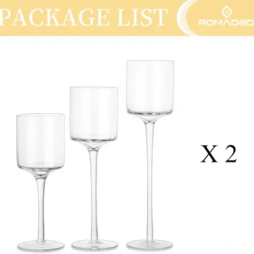 Test Romadedi Photophore Bougeoirs en Verre : des centres de table simples qui font le job