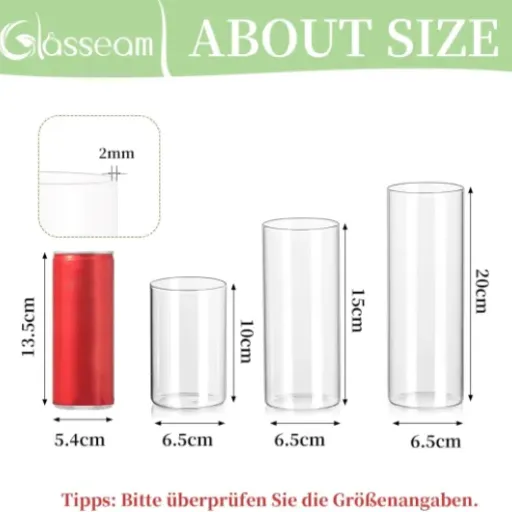 Test Glasseam Vases cylindriques : des tubes en verre simples qui font le job pour la déco