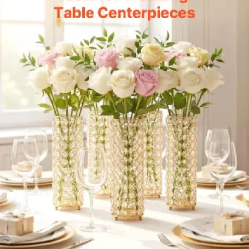 Test VEVOR Vase de Mariage Métal (lot de 16) : des centres de table pas chers qui font le job pour les gros événements