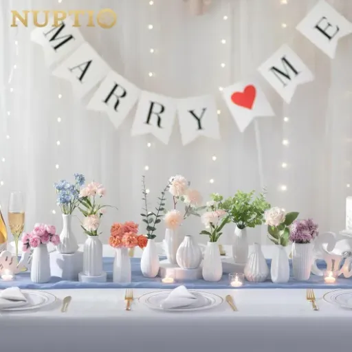 Test NUPTIO Céramique Petit Vase Blanc : le lot de mini vases qui fait le job pour la déco de table
