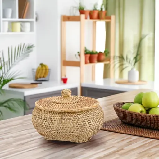 Test SUMTree panier de rangement en rotin : le petit panier qui met de l’ordre sans prendre de place