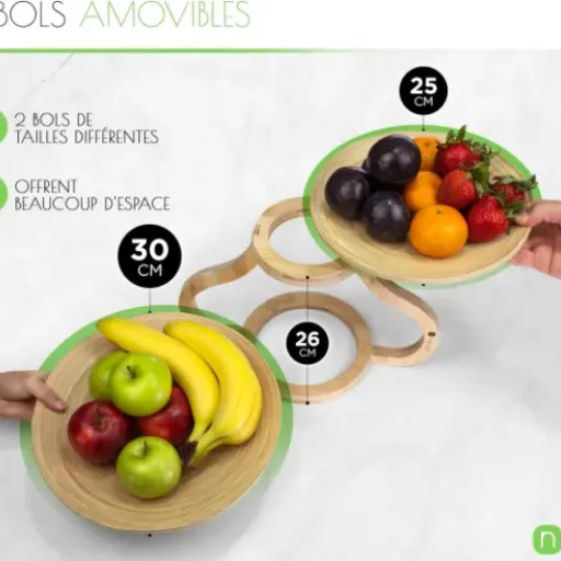 Test naturlik Corbeille à Fruits 2 Étages : du bambou sympa mais pas sans défauts