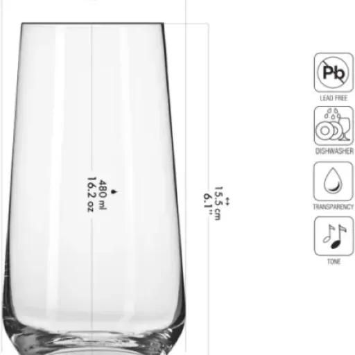 Test Krosno Verre à Eau Jus Highball : des grands verres simples qui font le job au quotidien