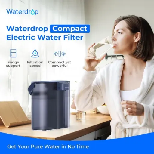 Test Waterdrop Carafe Filtrante Électrique : l'eau du robinet qui devient enfin buvable sans se prendre la tête