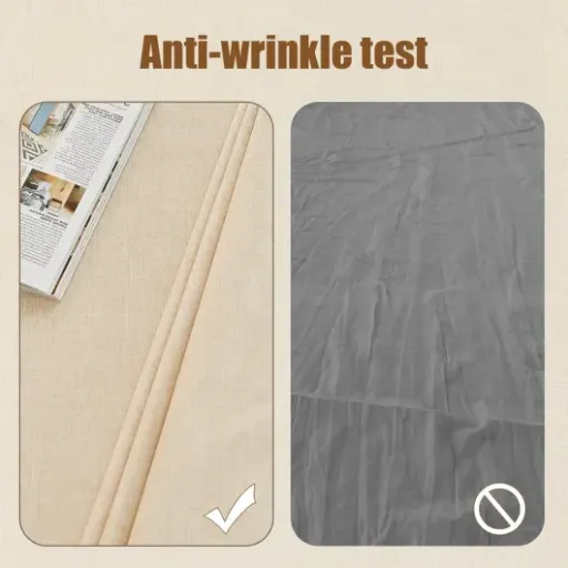 Test nappe ovale SANLEHAUSE 300 x 155 cm : la grande nappe beige qui fait le job sans ruiner le budget