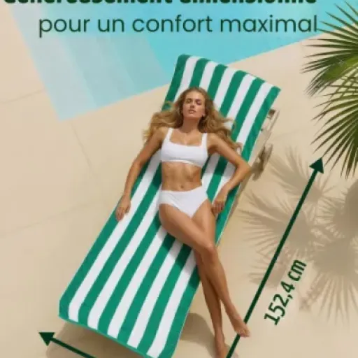Test Utopia Towels Cabana Stripe : des grandes serviettes de plage qui font le job sans ruiner le budget