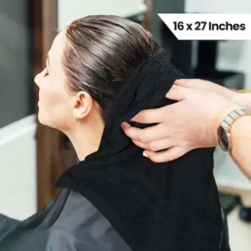 Test Utopia Towels (lot de 12 serviettes de salon noires) : pratiques, mais clairement pas géantes