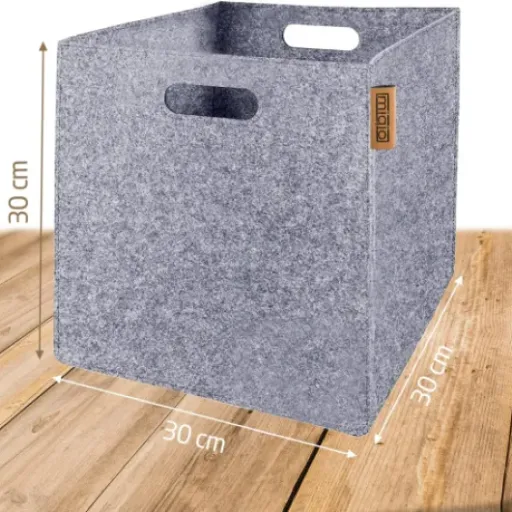 Test MIQIO paniers feutre 30x30 : jolis bacs pour Kallax, mais pas les plus rigides