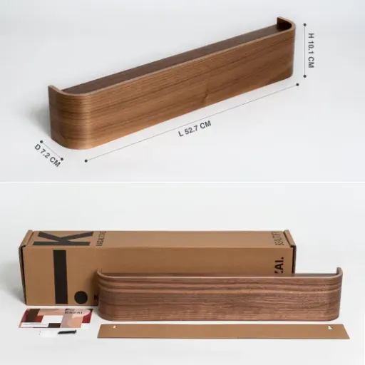Test Kazai Porte-Manteau Mural Bois 'Toke' : le porte-manteau discret qui fait propre dans l'entrée
