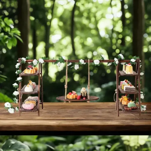 Test présentoir à cupcakes en bois BOKALAKA : joli stand rustique qui fait le job, avec quelques limites