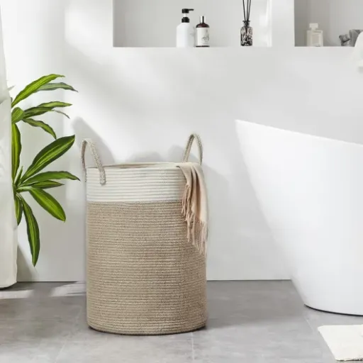 Test YOUDENOVA Corbeille à Linge : le panier en corde coton qui fait le job sans prendre la tête