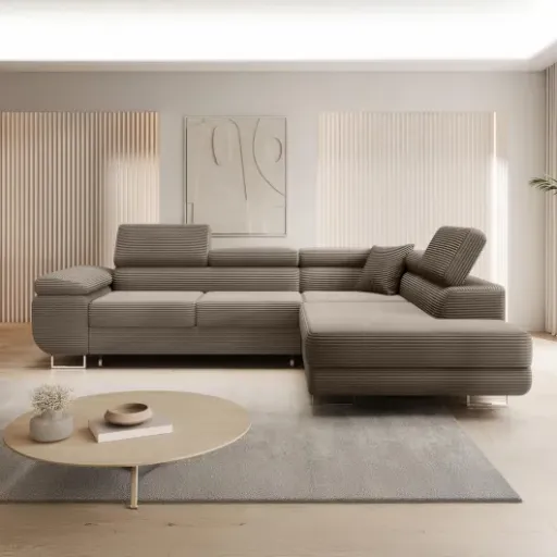 Test Canapé d'angle droit convertible Marius INTENSE DECO : beau, pratique, mais pas sans défauts