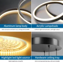 Test Mikeru 3 Anneaux Lampe Pendante : un lustre moderne pas cher qui fait le job dans le salon
