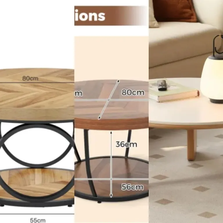 Guide d'achat : les 7 meilleurs tables basses rondes bois (2026)