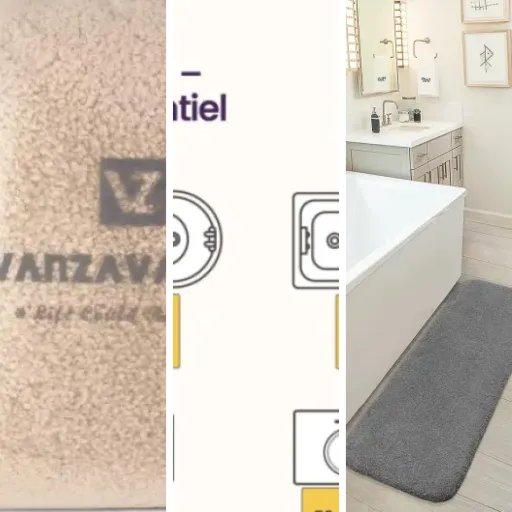 Top Tapis de bain design