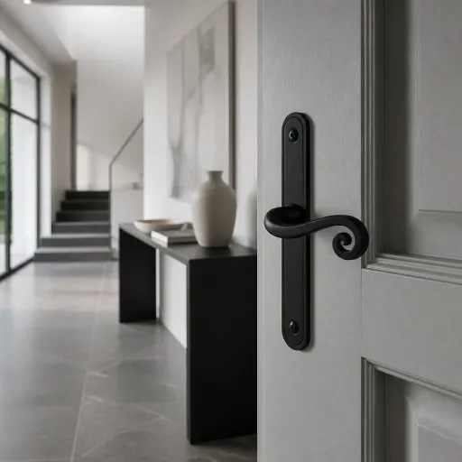 Élégance et caractère avec la poignée de porte en fer forgé dans votre intérieur